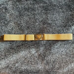 Gold Heart Buckle Belt